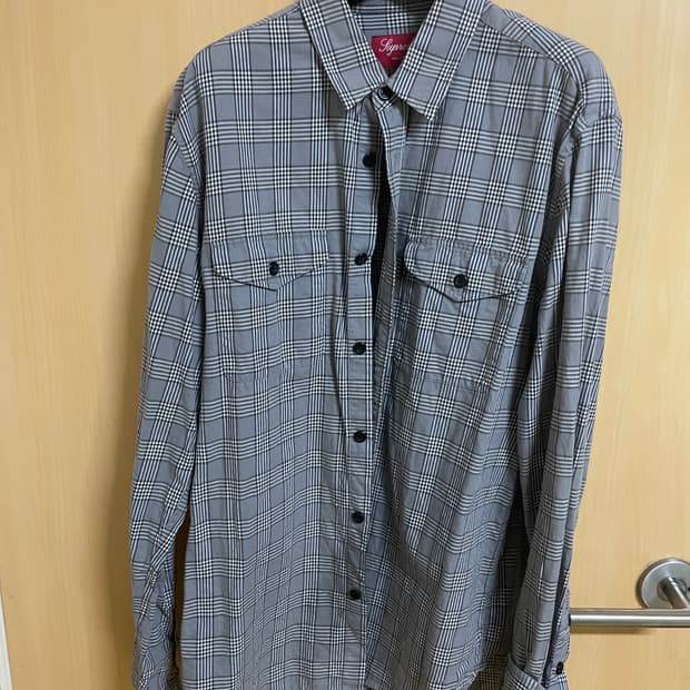 슈프림 체크 셔츠 M
