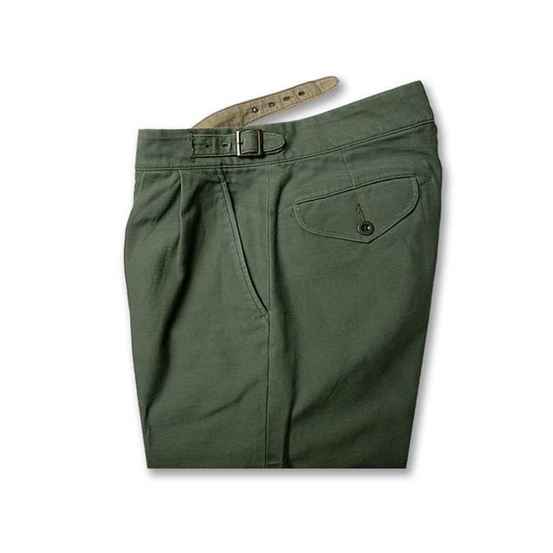 케네스 필드 [Kenneth Field] 올리브 코튼 테이퍼드 구르카팬츠