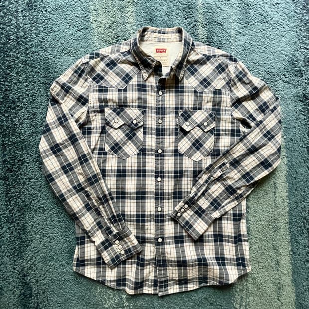 리바이스 웨스턴 셔츠 체크