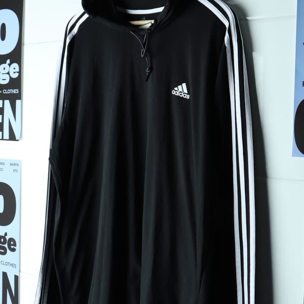 (XL-2XL) 아디다스 후드티셔츠 USA 삼선 박시 얇은-H34023