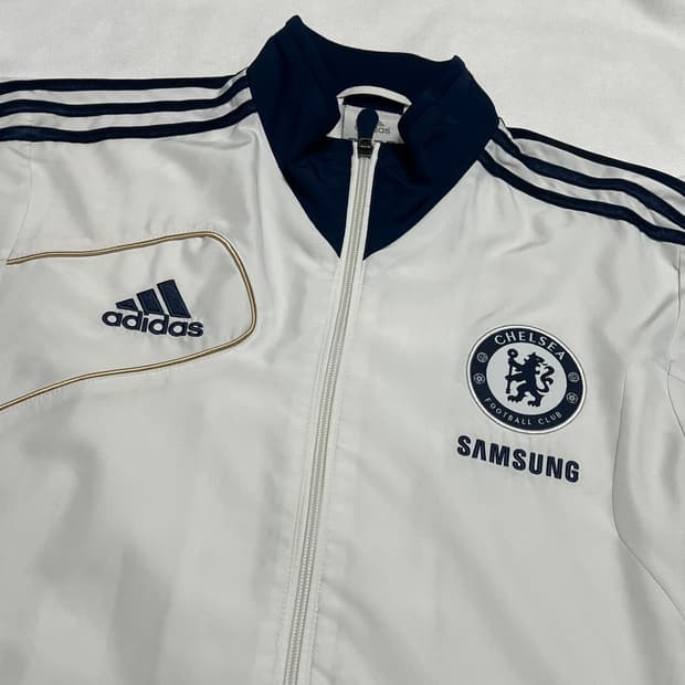 M 아디다스 삼성 첼시FC 팀 화이트 트랙자켓
