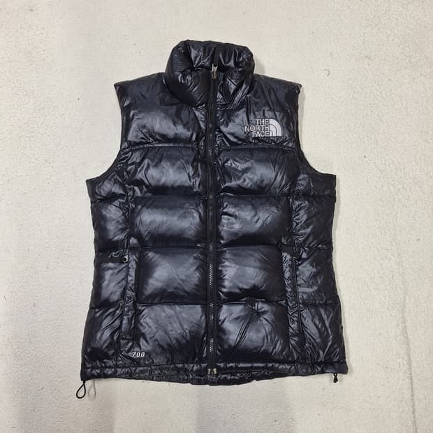 노스페이스  700눕시 유광패딩조끼M