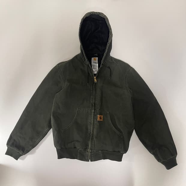 칼하트 액티브 후드 자켓 모스 그린 S