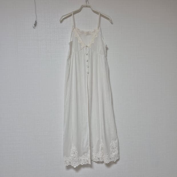 Rosebud 레이스슬립원피스 모리걸 오프화이트