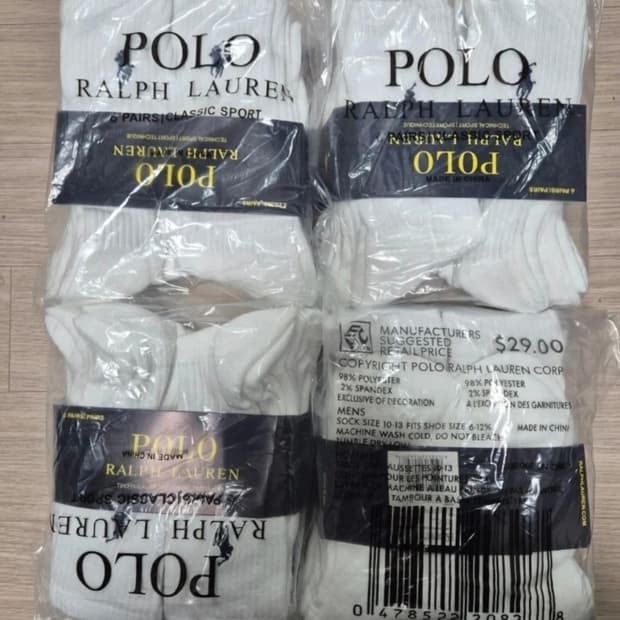 폴로 랄프 로렌 스포츠 양말 새상품 미개봉