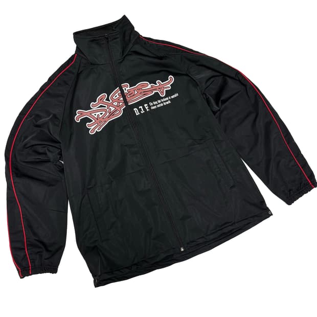 D.J. Free 그래피티 로고 웜업 자켓