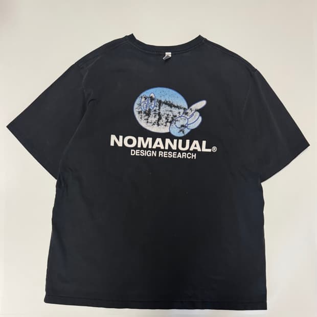 정품!! 노매뉴얼 뒷 프린팅 빅 사이즈 반팔 티셔츠 XL ~ 2XL