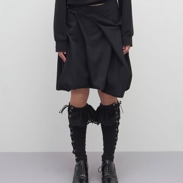 Lcdc 드레이프 미디 스커트 판매