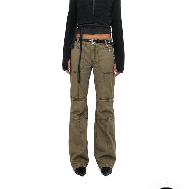 세릭 knee pin tuck pants