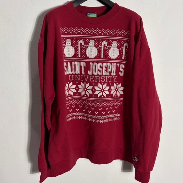 챔피온 세인트조셉대학교 스웨트셔츠 버건디(XL)