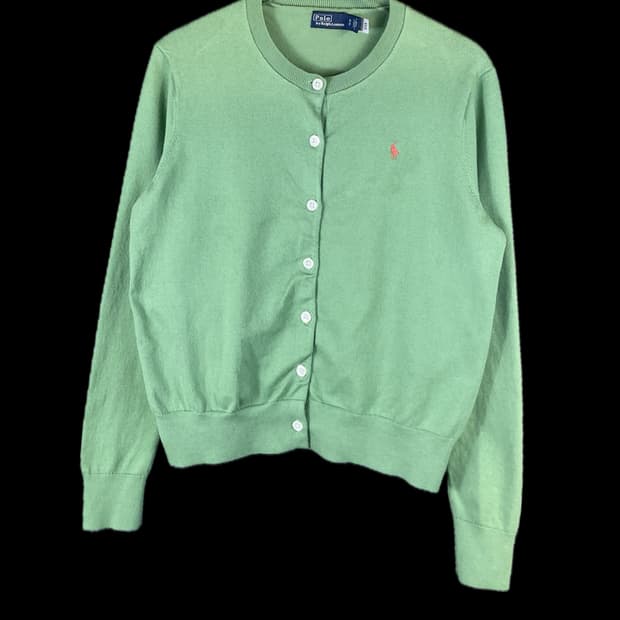 [S] 폴로 랄프로렌 자수로고 여성 코튼 블렌드 가디건 신형 QR