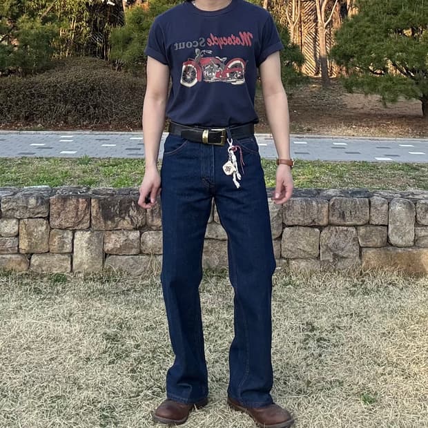 로벅스 ROEBUCKS 부츠컷 데님 팬츠 (미국 생산, 데드스탁)