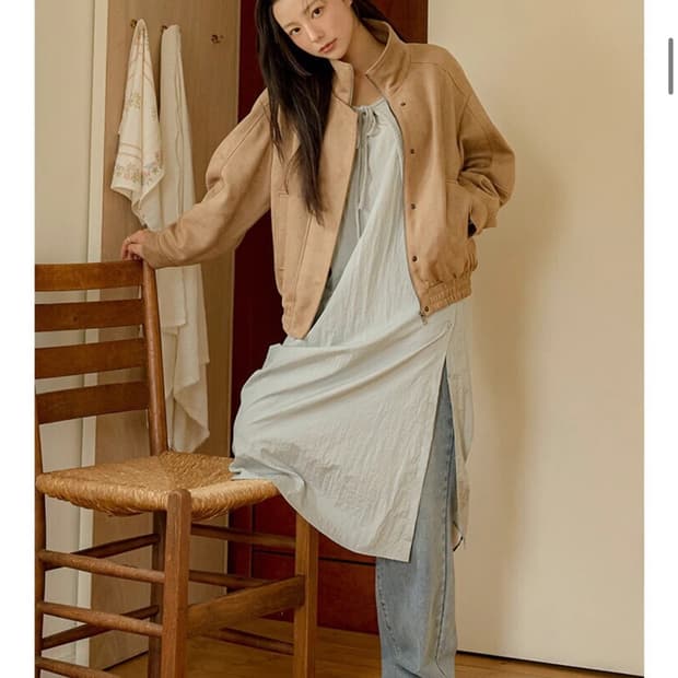 올리브데올리브 스웨이드 자켓 새상품 (329000원)