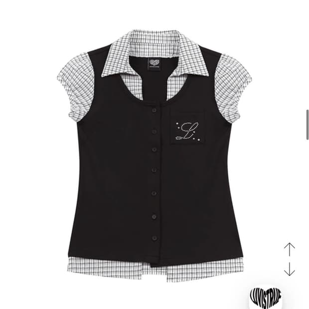 (새상품)러브이즈트루 SY LAYERED BLOUSE(GRAY)