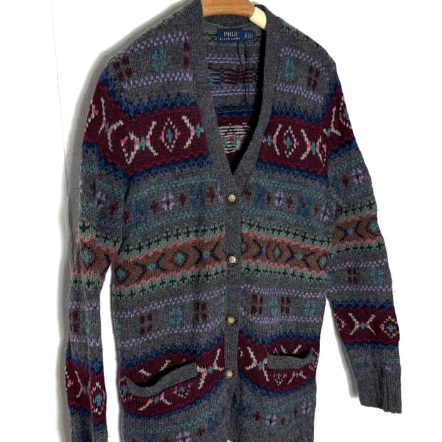 폴로가디건 폴로랄프로렌 가디건 페어아일 카디건 