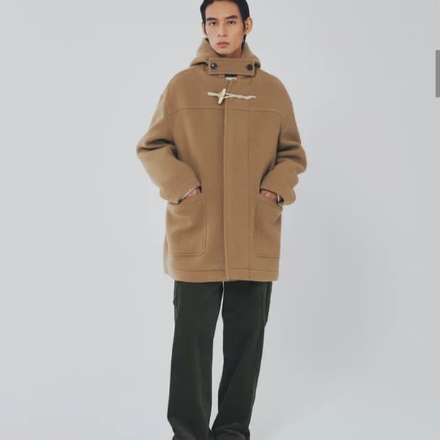 유니폼브릿지 oversized wool duffle coat 코트