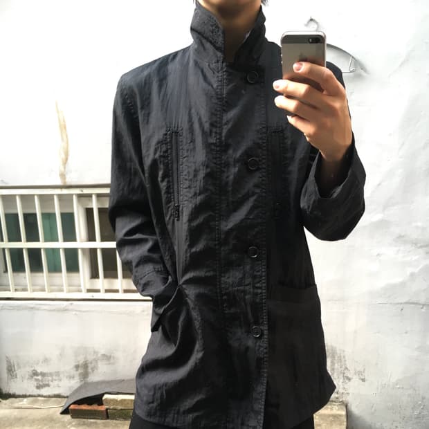 토네이도 마트 나일론 지퍼 코트 자켓