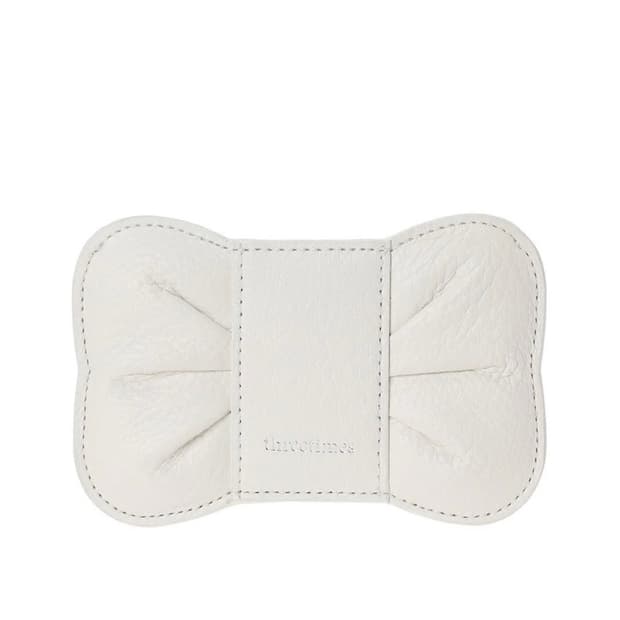 쓰리타임즈 bow 카드홀더 화이트