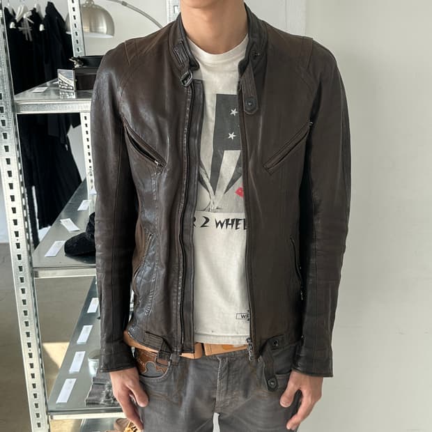 09ss 율리우스 바이커 레더 자켓