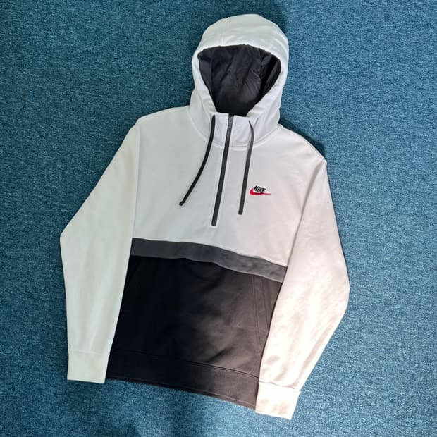 나이키 반집업 후드티 L