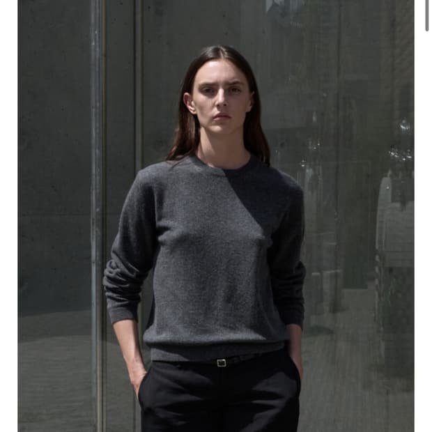 머듈 숏 니트 그레이 1사이즈