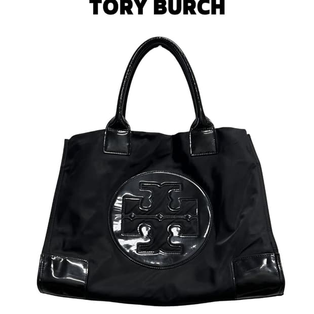 (OS) 토리버치 나일론 토트백 블랙