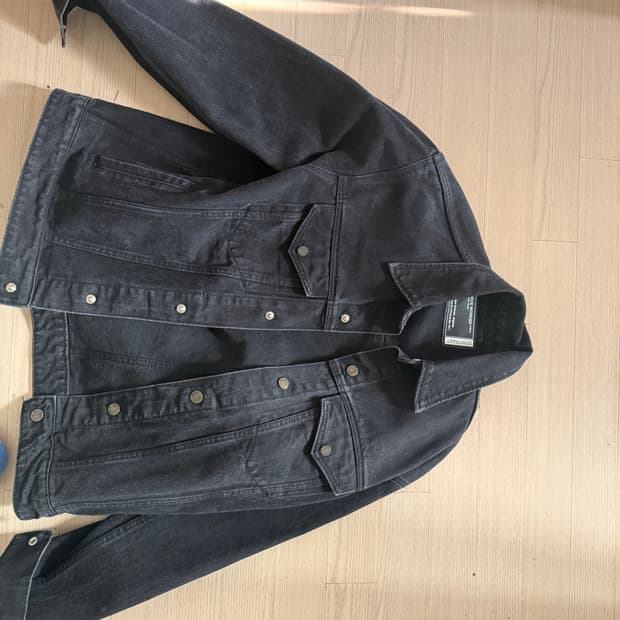 피스워커 블랙 데님 자켓 L