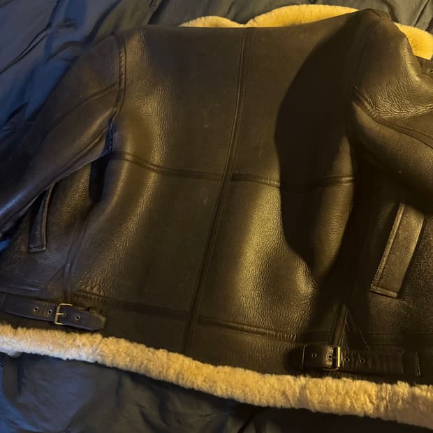 개간지나는 무스탕 찐 브라운 양가죽 드림월드