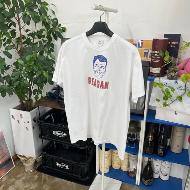 와일드동키 프린팅 반팔 티셔츠 L