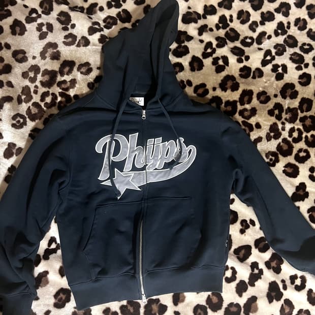 피지컬에듀케이션 숏 후드집업