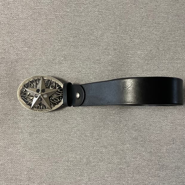 빈티지 스타 엠블럼 벨트