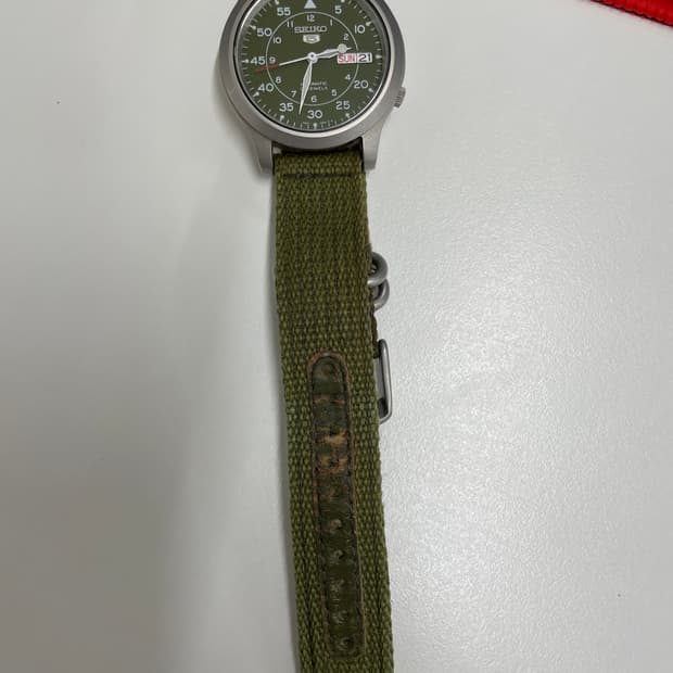 세이코 snk805 오토매틱 올리브