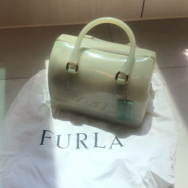 유일매물) 훌라 furla 민트 캔디백 젤리버킨 토트백