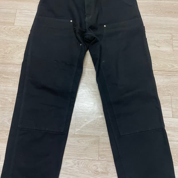 칼하트wip 더블니 팬츠 Black