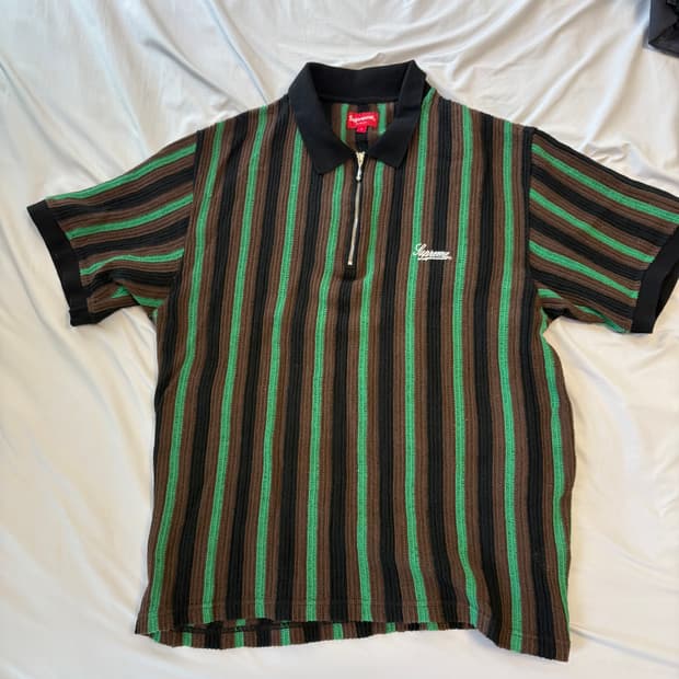 슈프림 오픈 스트라이프 니트 L