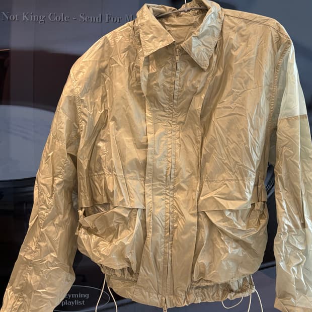 쿠어 바람막이 컨버터블 레이어드 시스루 집업 샌드베이지 191