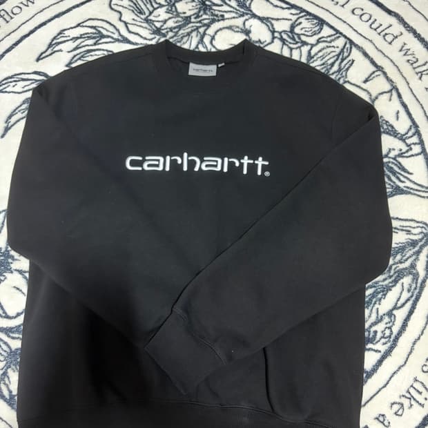 칼하트wip 맨투맨 블랙 M