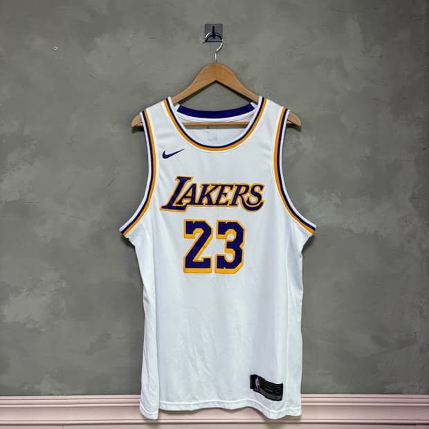 나이키 NBA LA 레이커스 르브론 제임스 스윙맨 져지 반팔