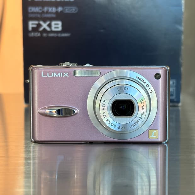 딸기우유/박스O)파나소닉 루믹스 DMC-FX8 핑크 빈티지디카