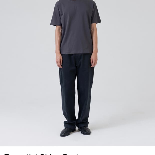 브라운야드 에센셜 치노팬츠 블랙 6