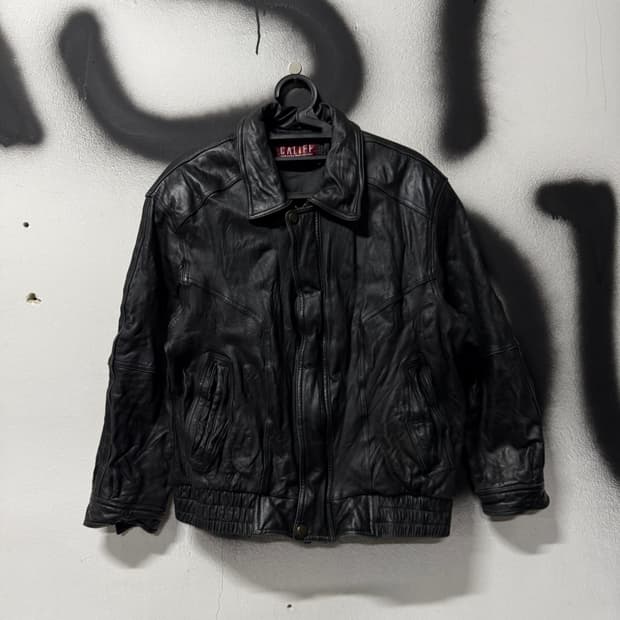 VTG 빈티지 Califf 100% 소가죽 A2 봄버 자켓