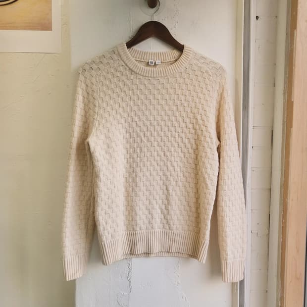 유니클로UUU 와플 울니트