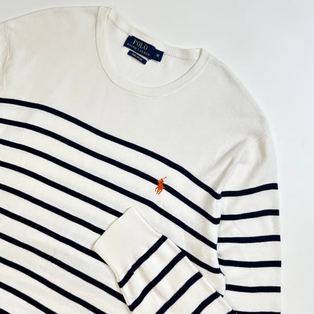 폴로 피마코튼 스트라이프 니트(M)95-100