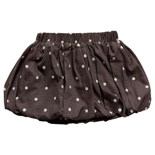 새상품 도트 펌킨 스커트 (브라운)
