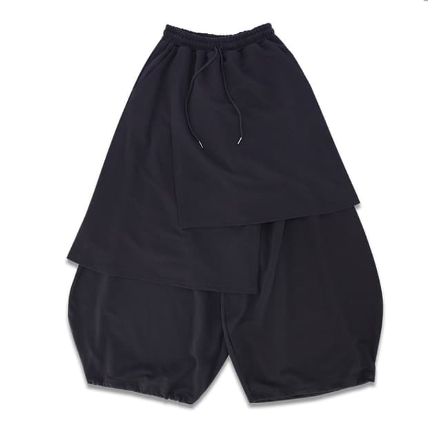 레큘리 스웻 스커트 팬츠