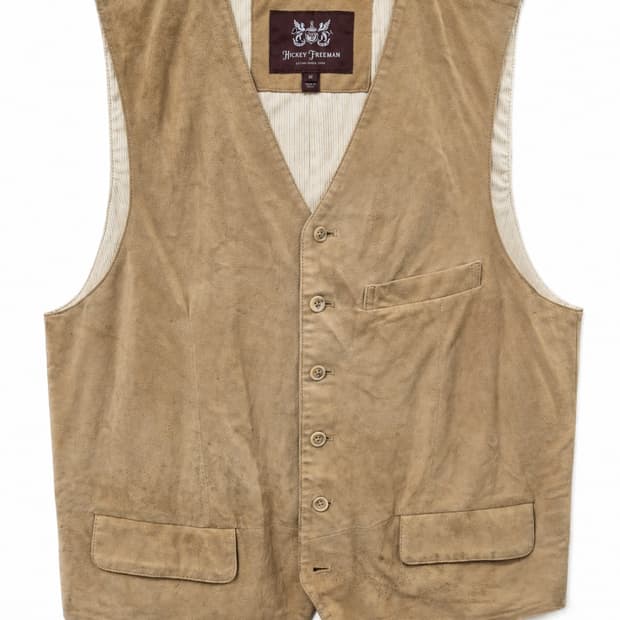 히키프리먼 스웨이드 베스트 M