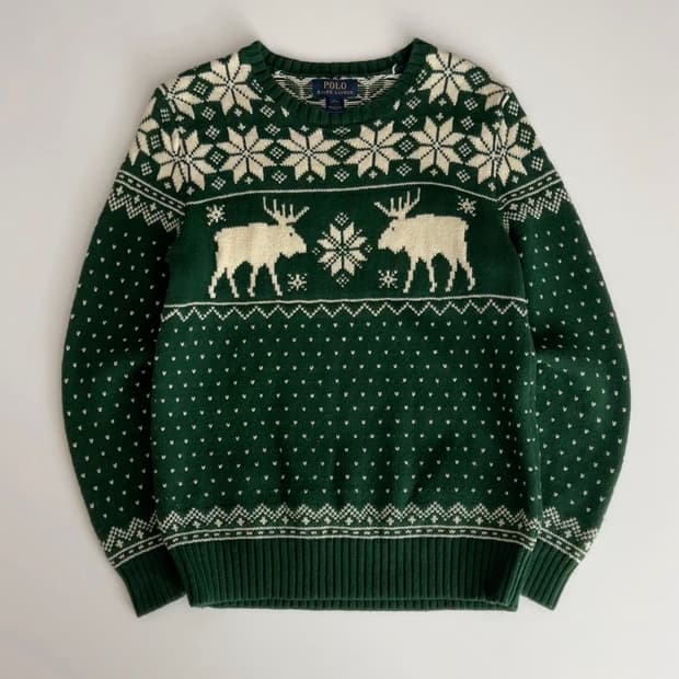 폴로 랄프로렌 보이즈 노르딕 패턴 니트 L (14-16)