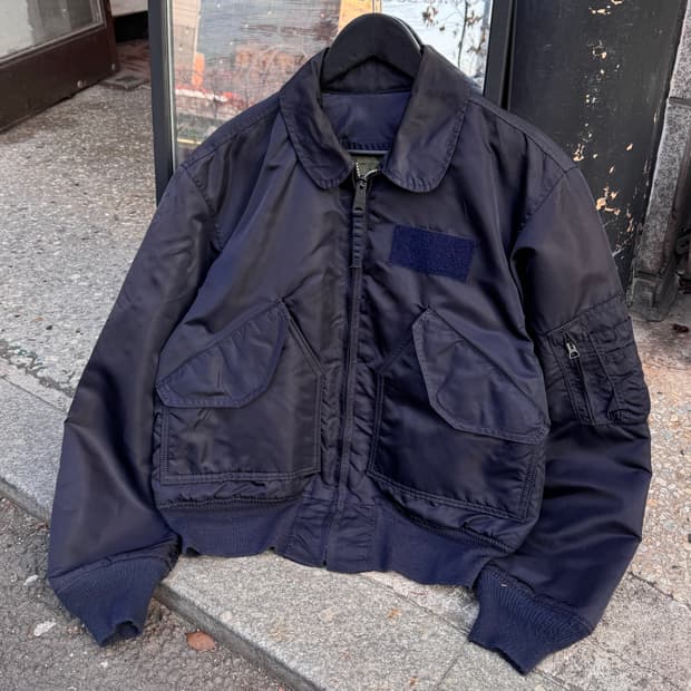 90s 알파인더스트리 CWU-45P 플라이트 봄버 자켓 
