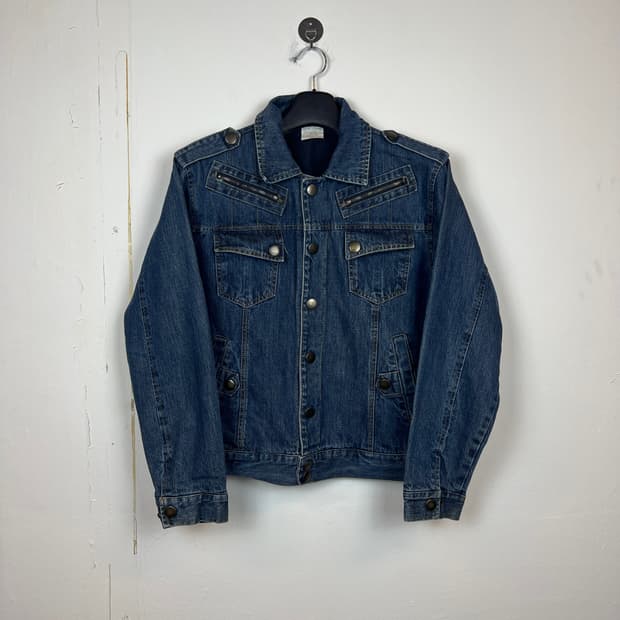 JPN WAWA & JEANS 진청 데님 자켓 L