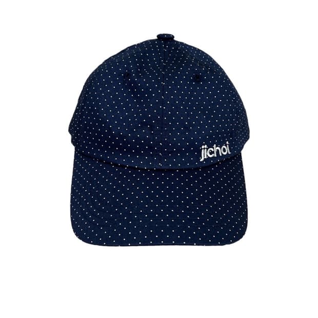 지초이 파르코 에디션 도트 볼캡 네이비